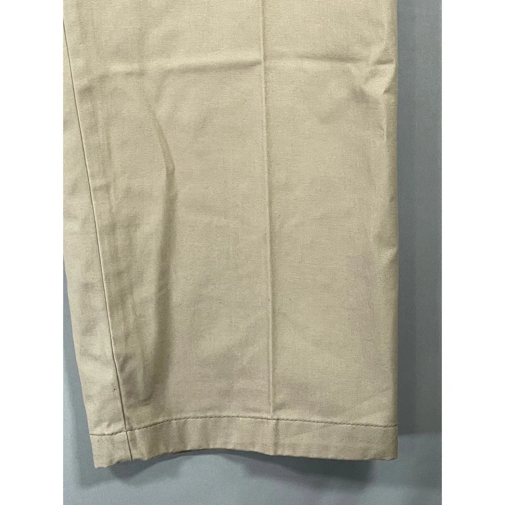 Merona Mens‎ Ultimate Khaki Pants Tan 36x34 Nano-Tex Stain Resistant Flat Front